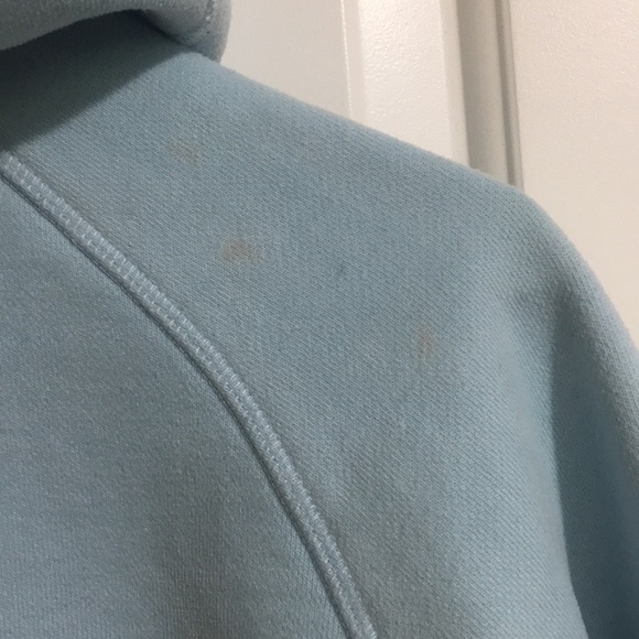 Size 8 powder blue lulu scuba hoodie - Picture 3 of 4